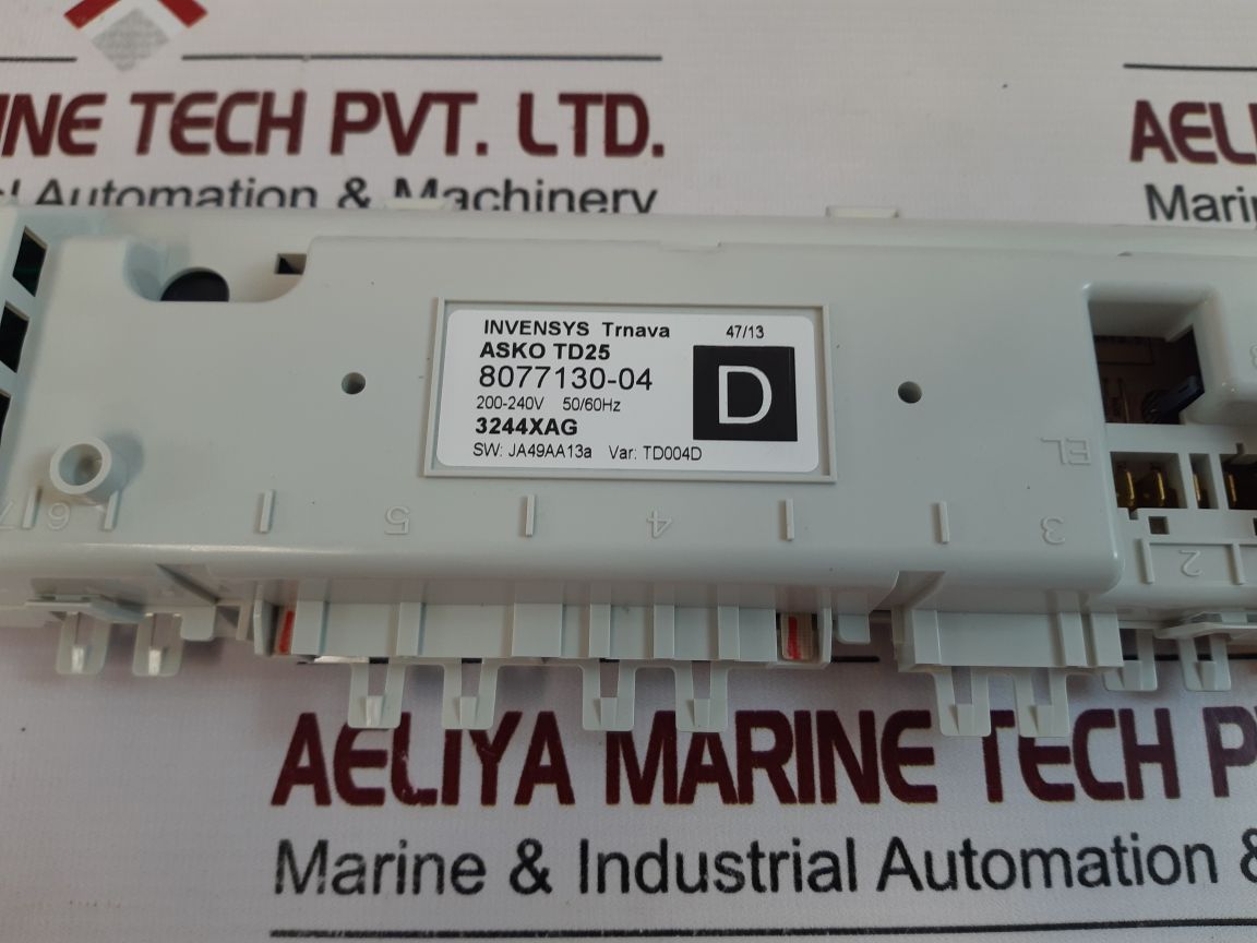 Invensys Asko Td25 Control Board 8077130-04
