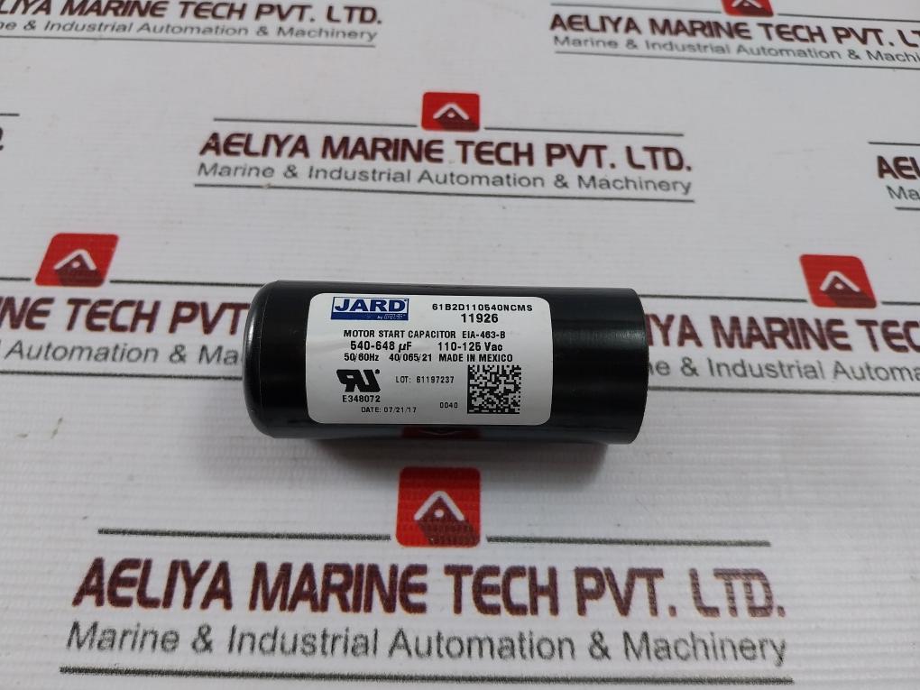 Jard 11926 Round Motor Start Capacitor 540-648 µF