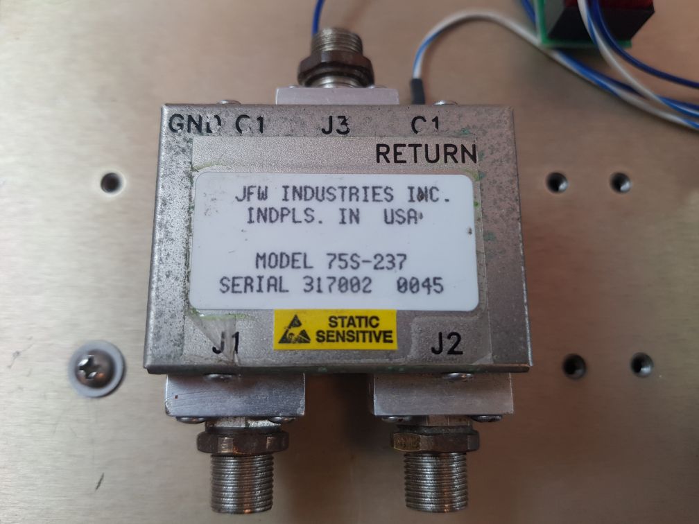 Jfm industries 75s-237 electro mechanical rf switch