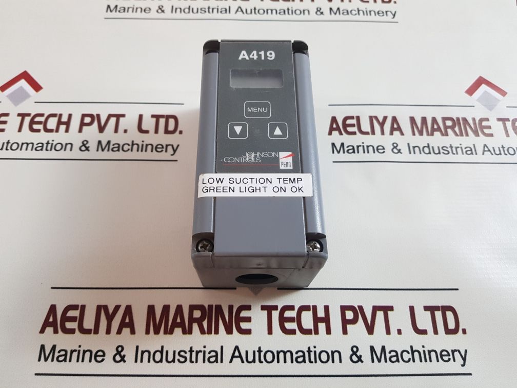 Johnson controls a419 temperature control