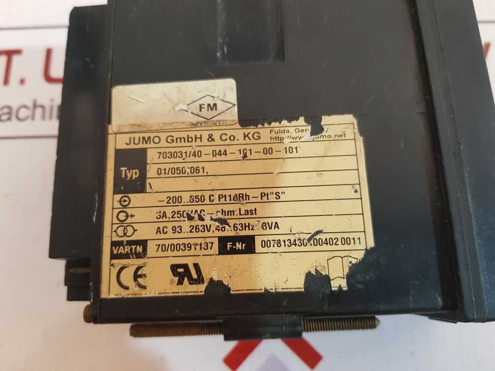 Jumo 703031/40-044-101-00-101 Compact Microprocessor Controller Dtron 08.1