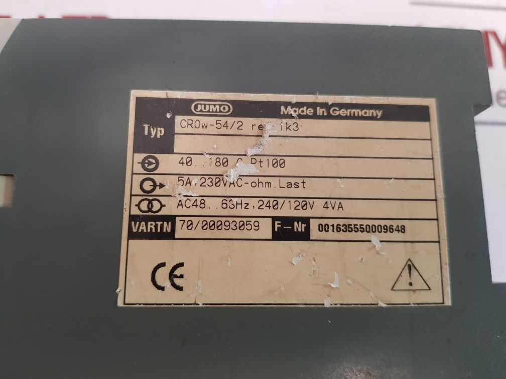 Jumo Crow-54/2 Temperature Controller