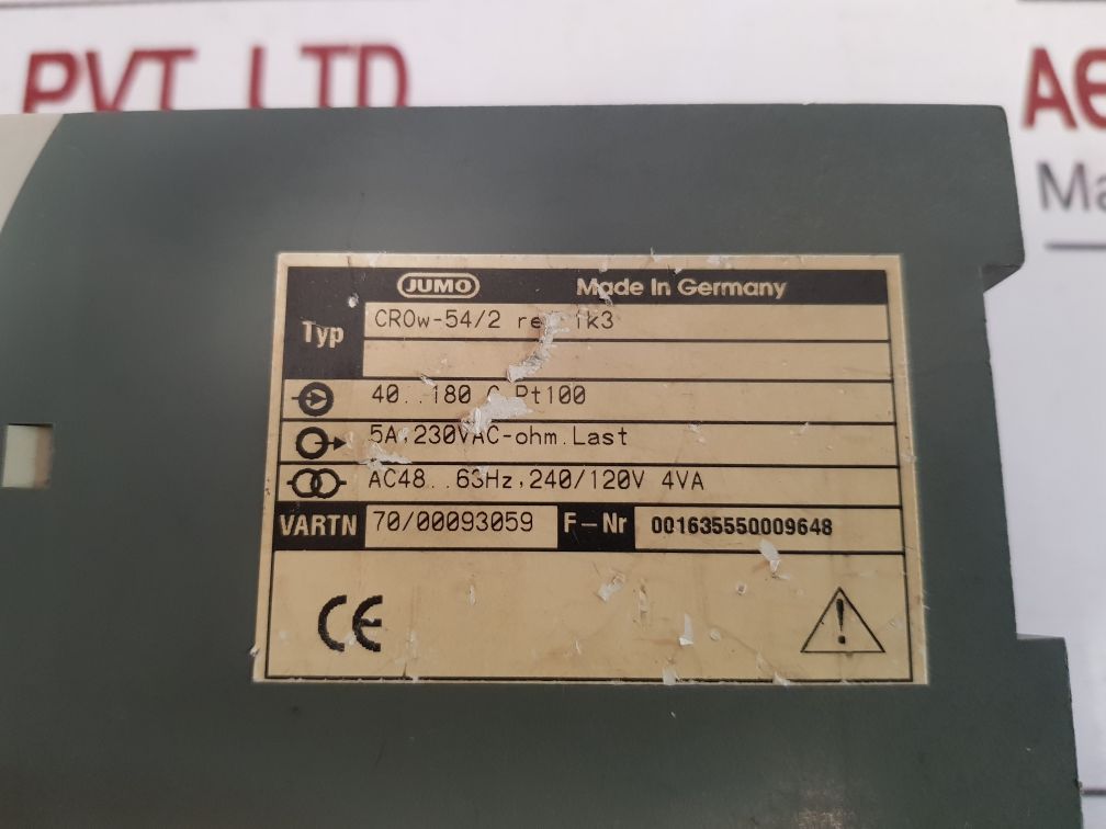 Jumo Crow-54/2 Temperature Controller
