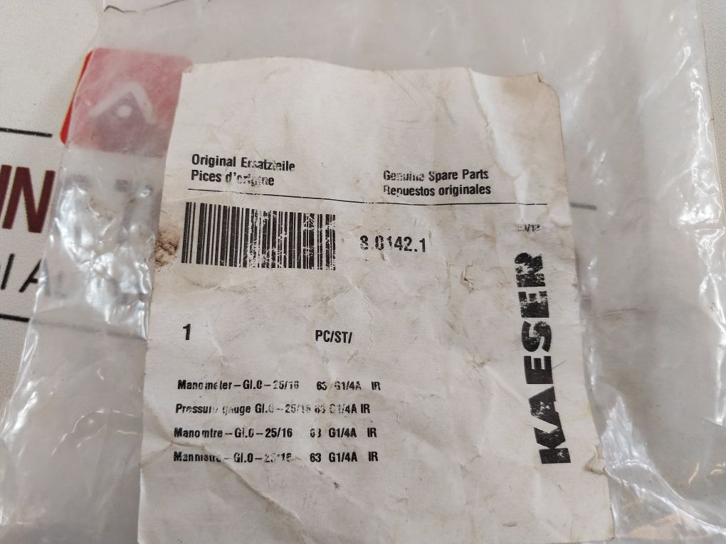 Kaeser 8.0142.1 Pressure Gauge