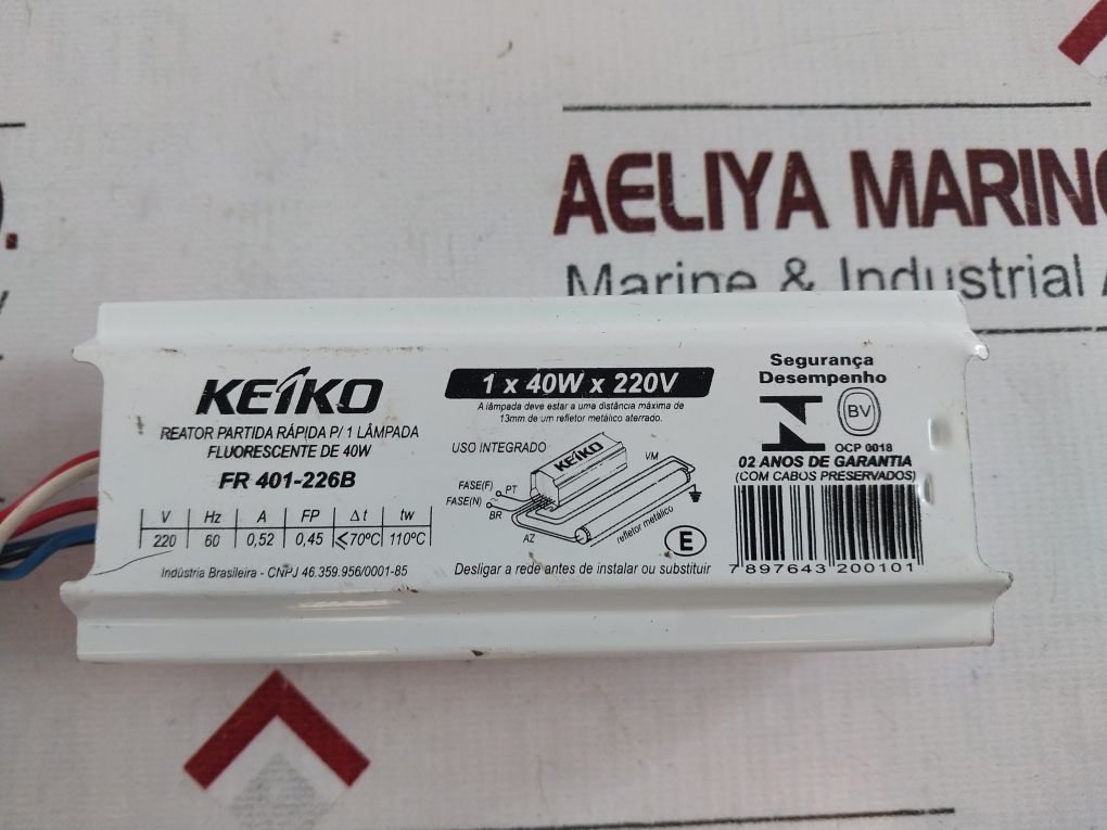 Keiko Fr401-226B Quick Start Reactor 1 X 40W X 220V
