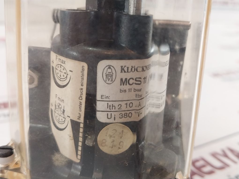 Klockner-moeller Mcs11/W Pressure Switch