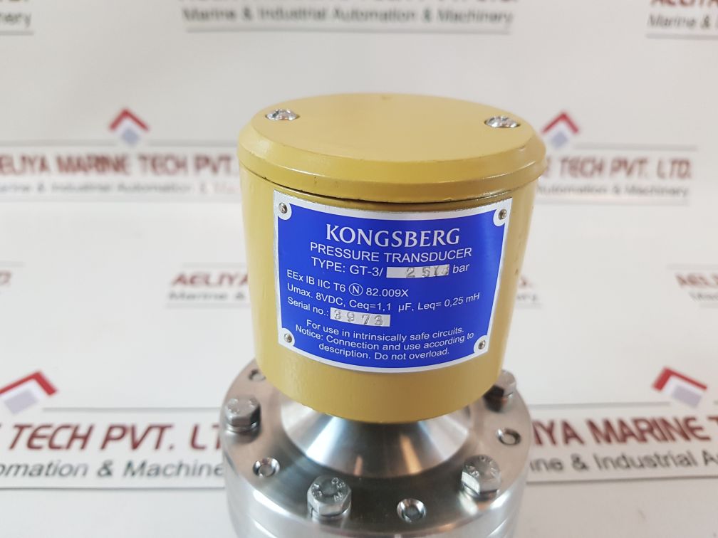 Kongsberg Gt-3/25Y3 Bar Pressure Transducer 25 Bar