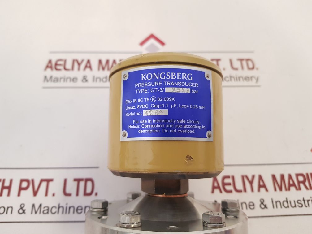 Kongsberg Gt-3/25Y3 Bar Pressure Transducer