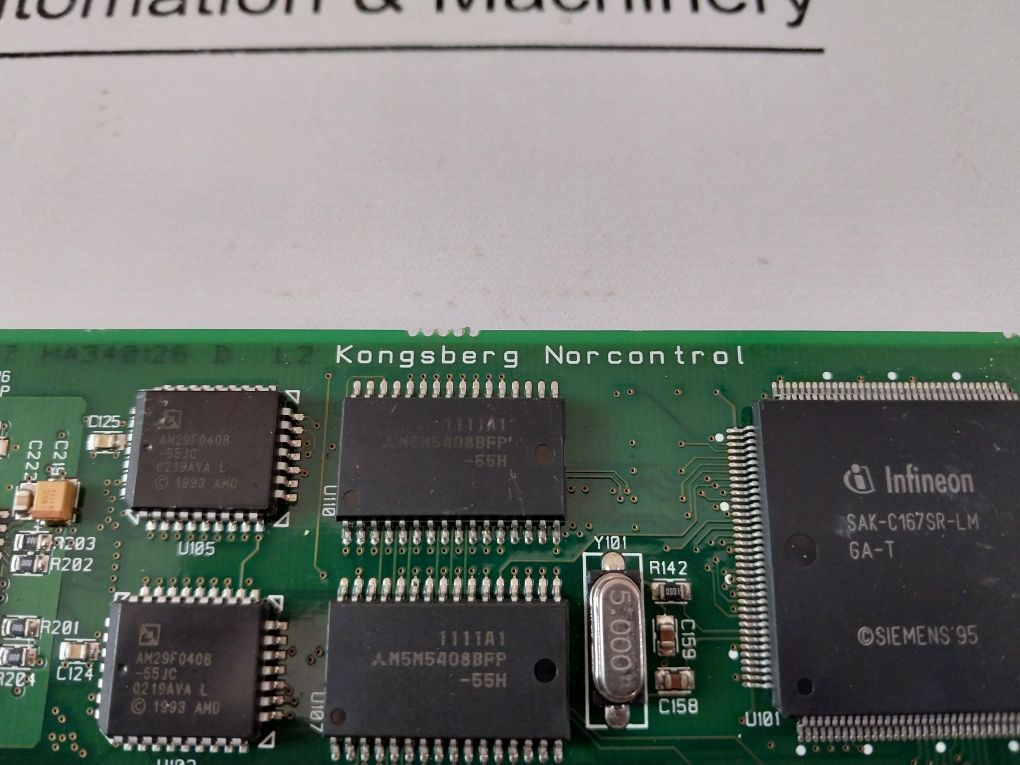 Kongsberg Na1057 Rai Ha340126 D/D/D Remote Analog Card 6200354 Rev.:D7