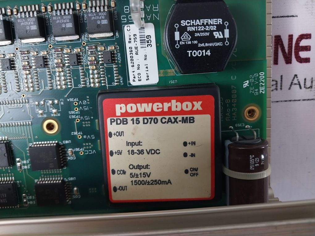 Kongsberg Rao-8 Module 6200360 Rev. C4, Ha451672A