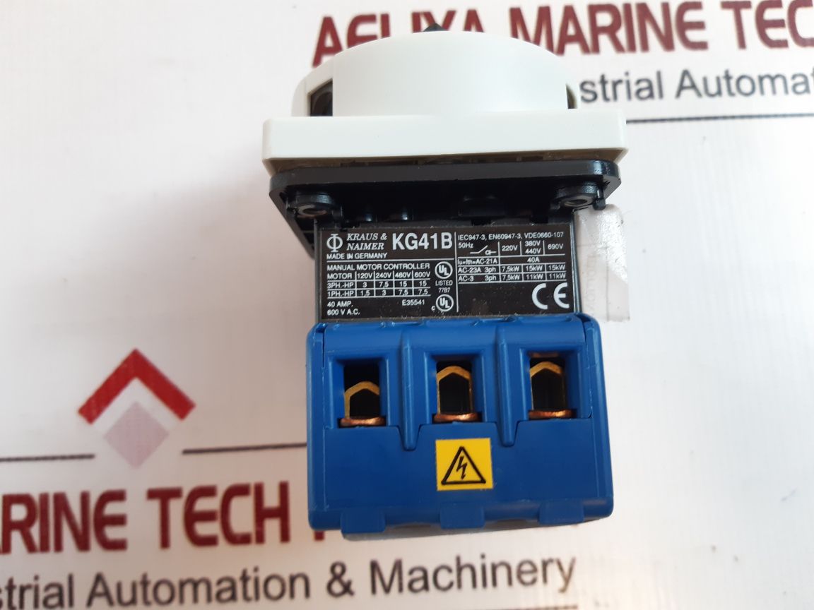 Kraus & Naimer Kg41B Main Switch/ Disconnect Switch 40 Amp.