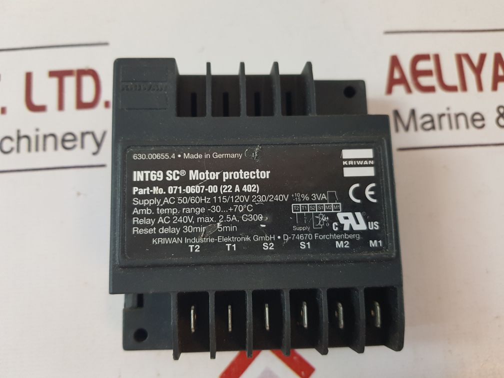 Kriwan Int69 Ac Motor Protector 071-0607-00