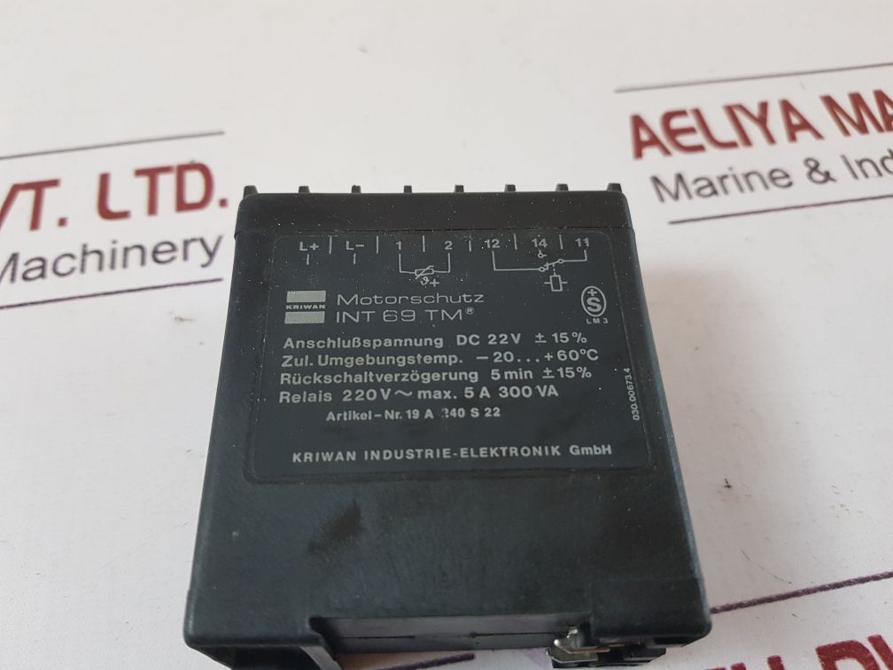 Kriwan Int 69 Tm Motor Protection Free Shipping By Express