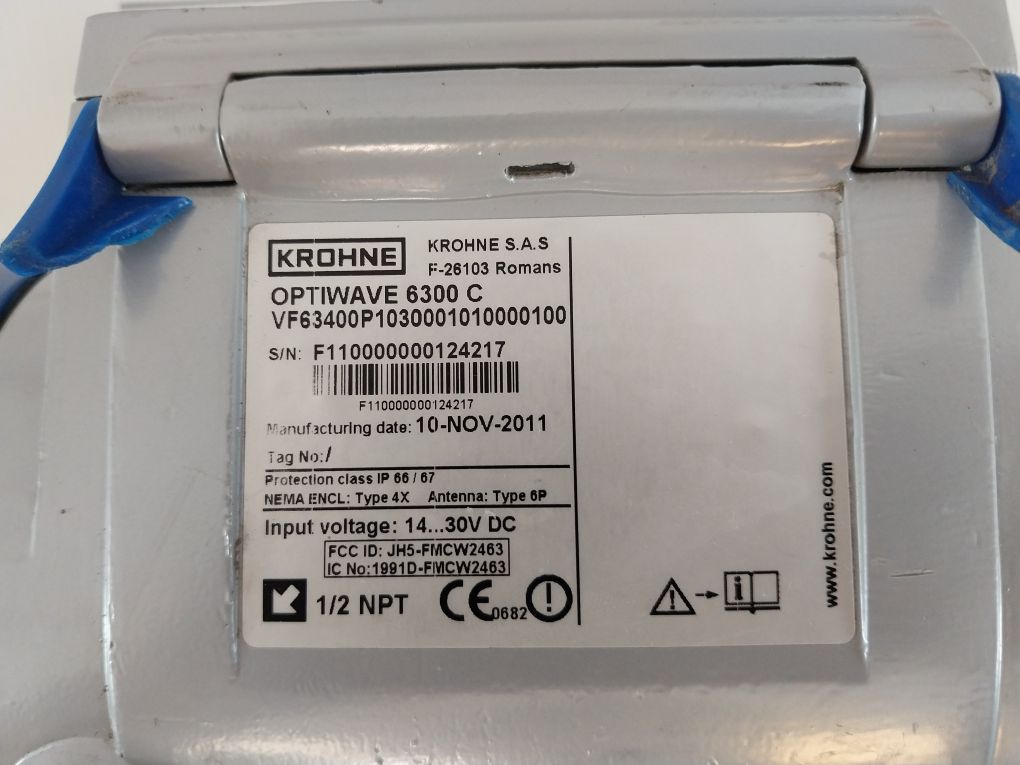 Krohne Optiwave 6300C Radar Level Meter Vf63400P1030001010000100