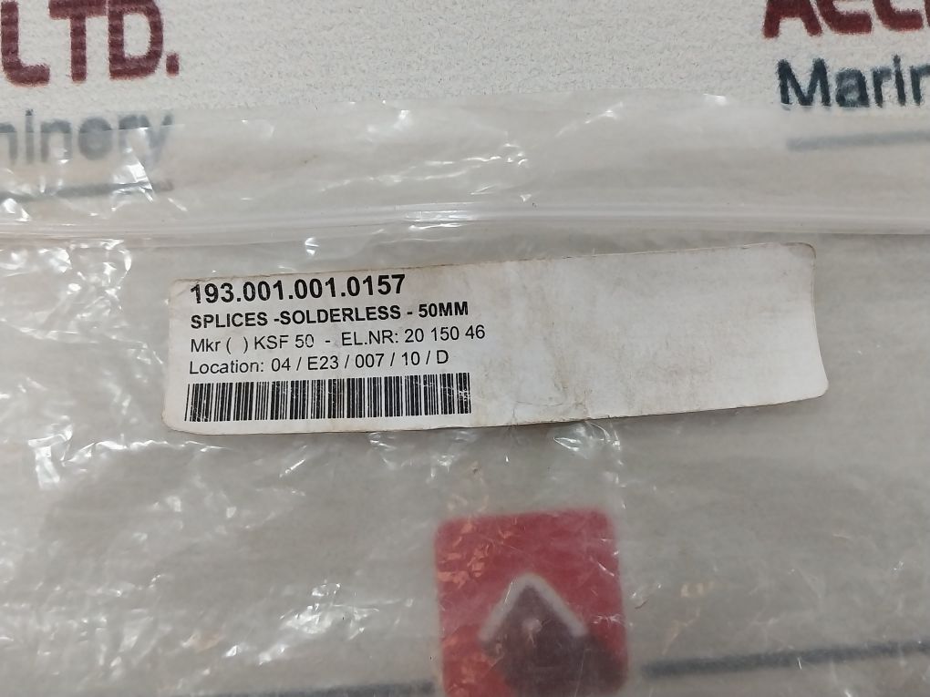 Lot Of 10X Ksf50 Splices-solderless-50Mm