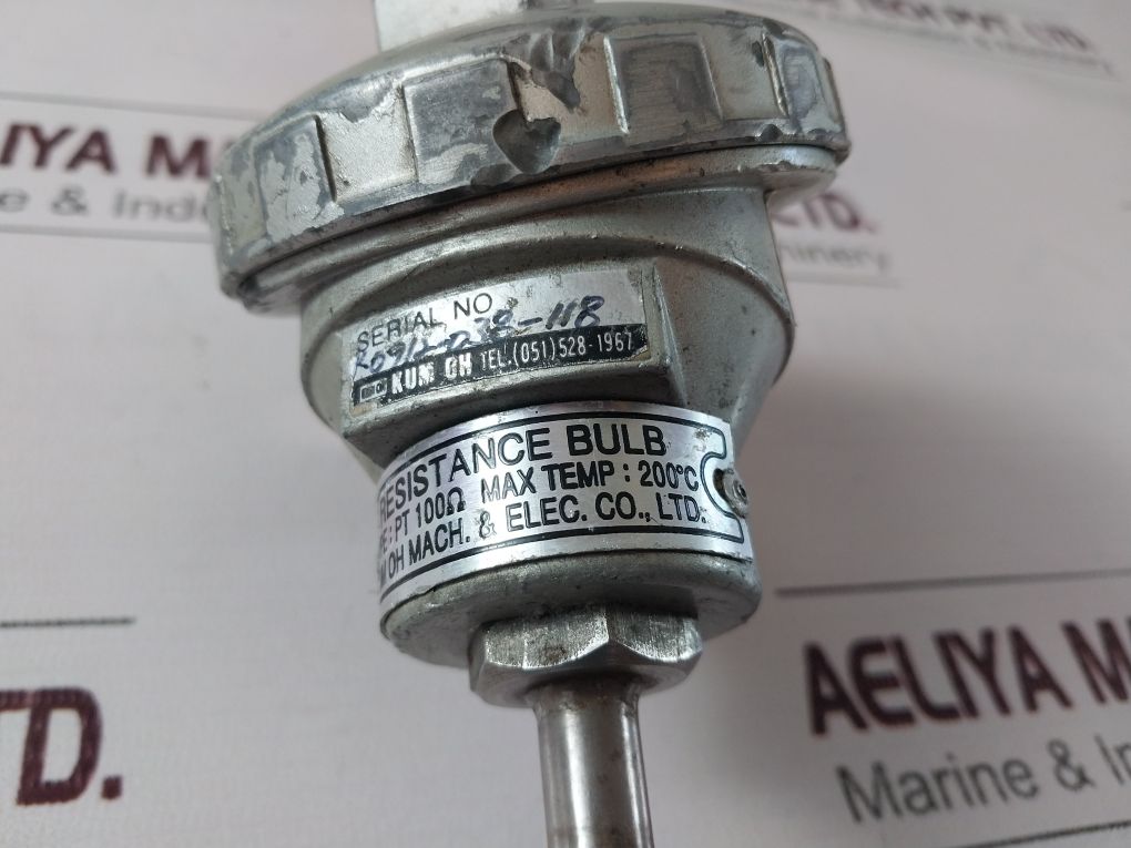 Kum Oh Pt 100 Resistance Bulb Thread Thermocouple Terminal Head