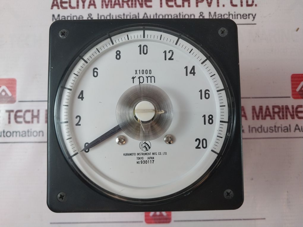 Kuramoto Instrument X 1000 0-20 Rpm Meter