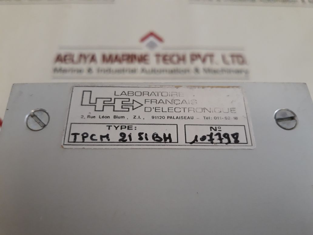 Laboratorie Francais D’electronique Power Supply Tpcm 2151Bh