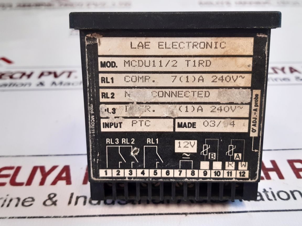 Lae Electronic Mcdu112 T1Rd Panel Meter