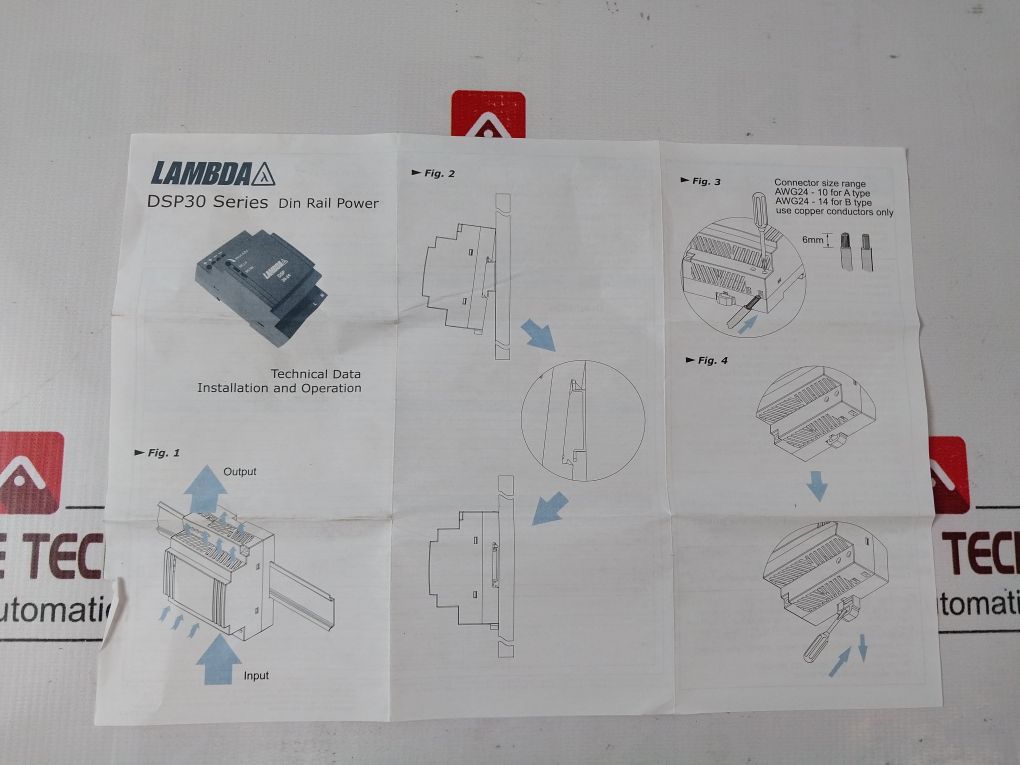 Lambda Dsp 30-24 Din Rail Power Supply