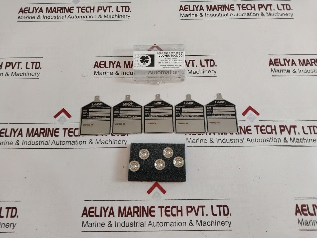 Lamot 1/4" Std (Aa) Rupture Pressure Disc 8188678A Set