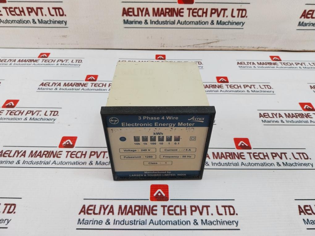 Larsen & Toubro 3 Phase 4 Wire Electronic Energy Meter 240V