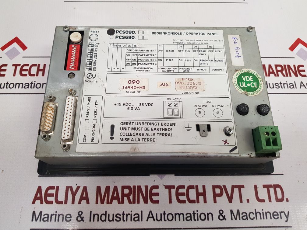 Lauer Pcs 090 Operator Panel