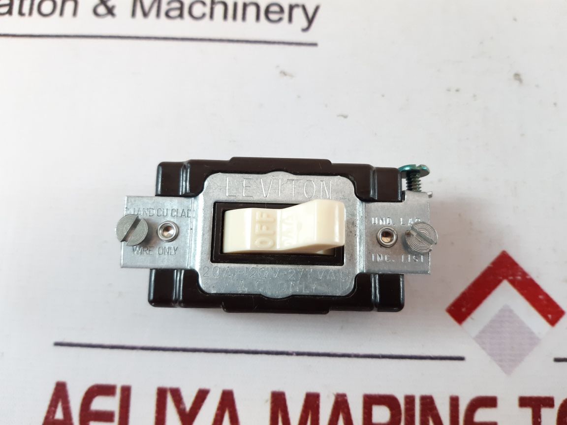 Leviton 057-5522 On/Off Switch/Toggle Switch 20A-120V-277Vac