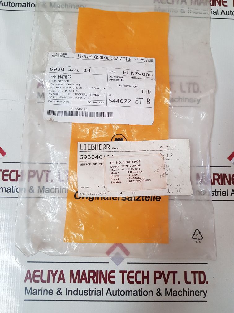 Liebherr 0401-1-0002-1 Temperature Sensor