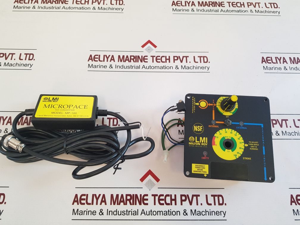 Lmi Milton Roy Control Unit With Mp-100 AD Converter Set