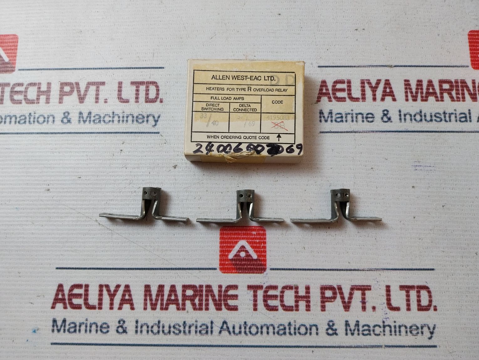Lot Of 3X Allen West 4195083 Heaters For Type R Overload Relay