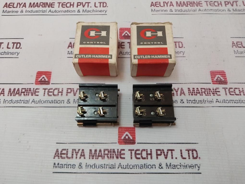 Lot Of 5X Cutler Hammer E 30 Contact Block 8-75 600Vac
