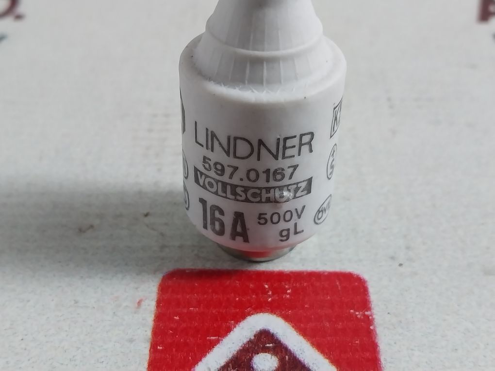Lot Of 5X Lindner 597.0167 Cartridge Fuse 16A 500V Gl