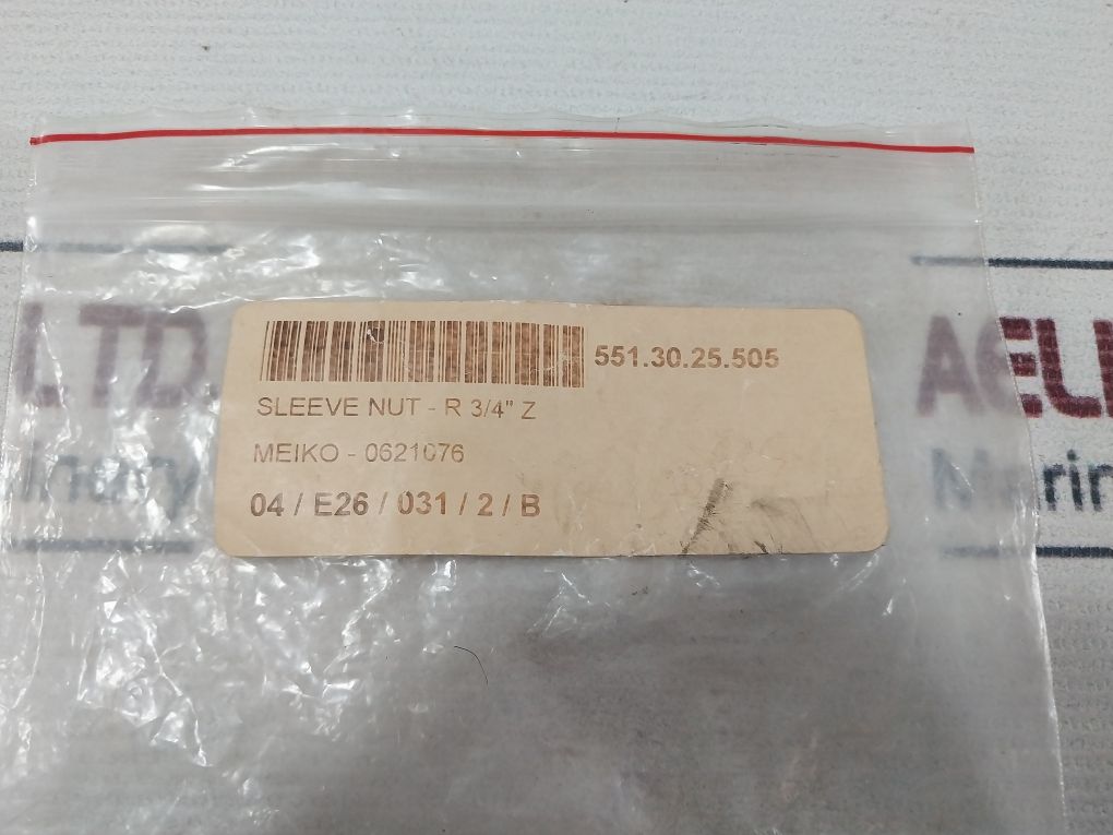 Lot Of 5X Meiko 0621076 Sleeve Nut-r 3/4" Z