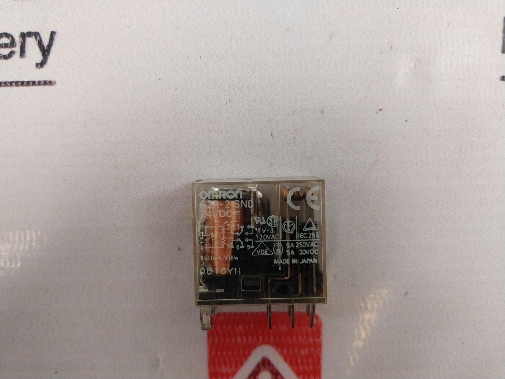 Lot Of 6X Omron G2R-2-snd Relay 5A 250Vac