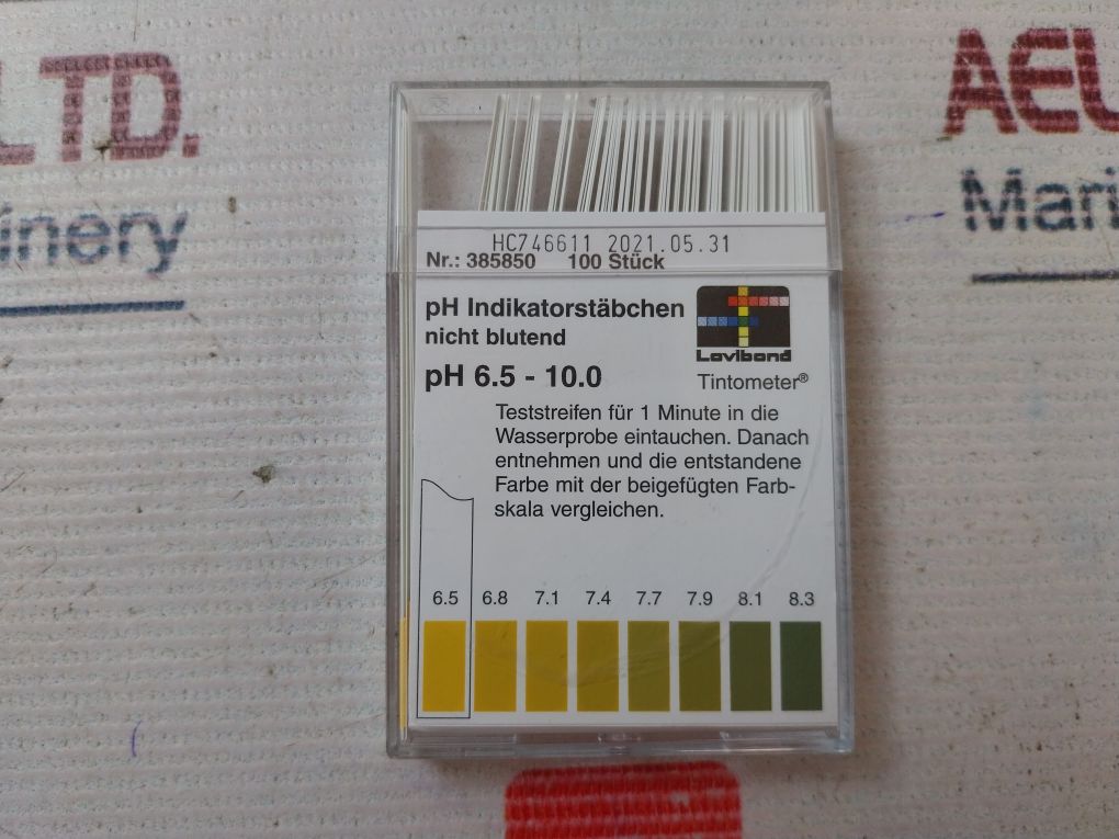 Lovibond Ph 6.5-10.0 Non-bleeding Ph Indicator Strips
