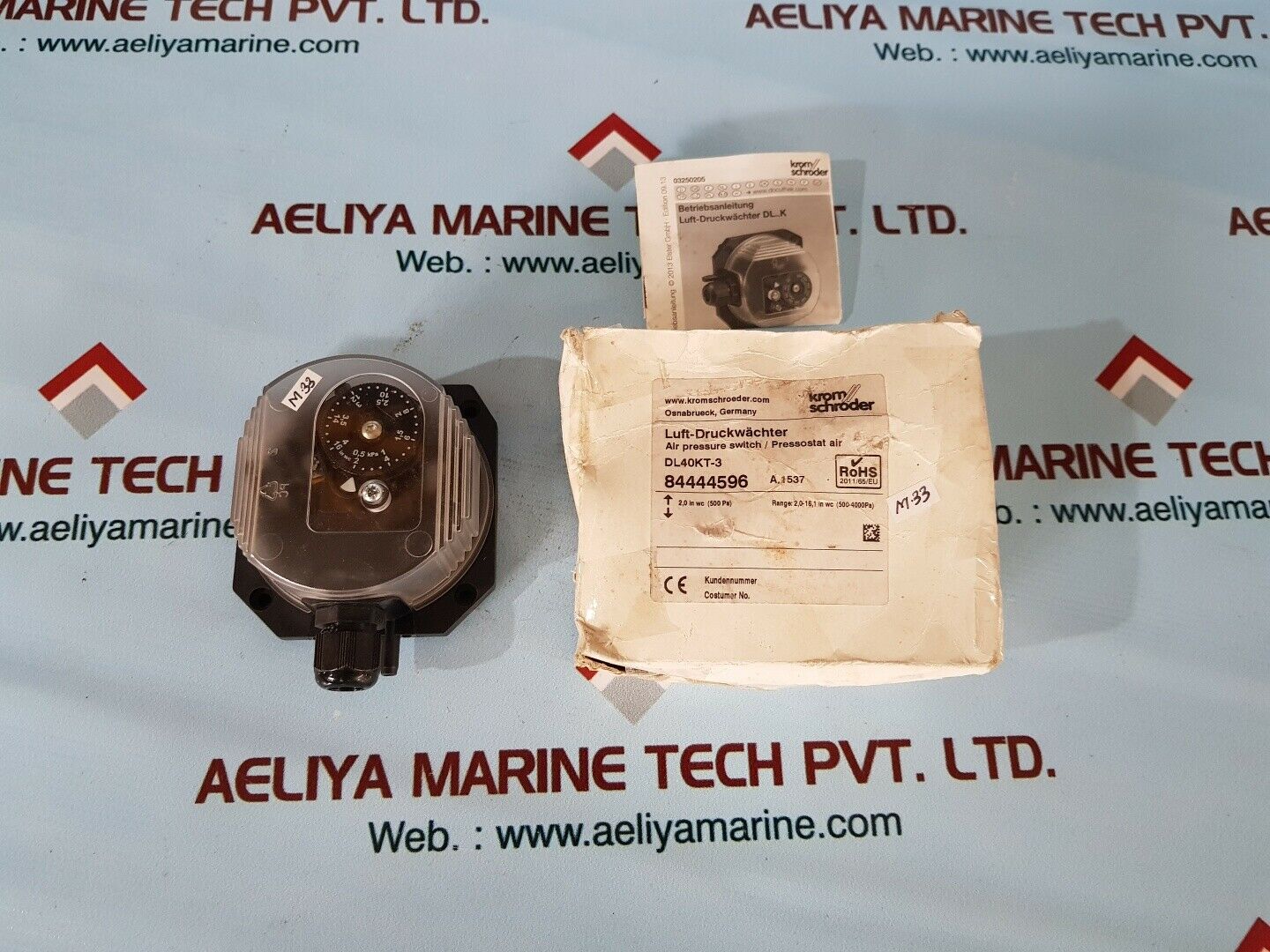 Krom schroder dl40kt-3 air pressure switch