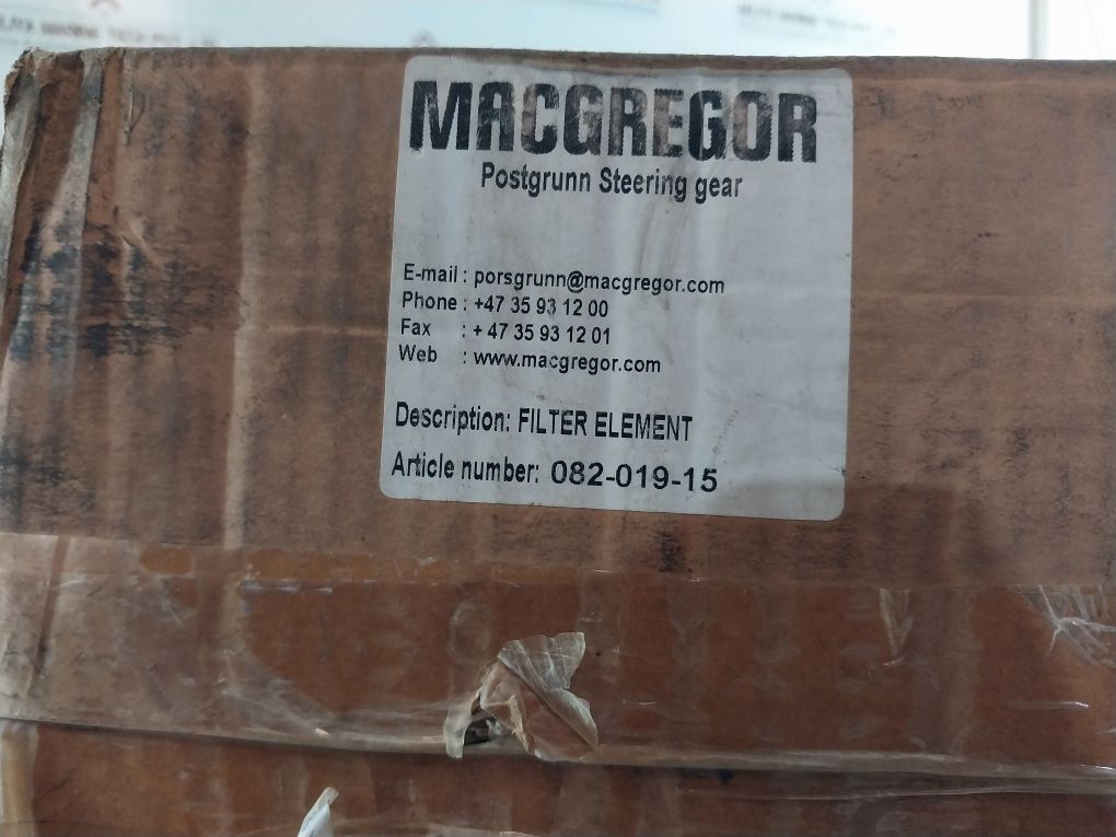 Macgregor 082-019-15 Filter Element