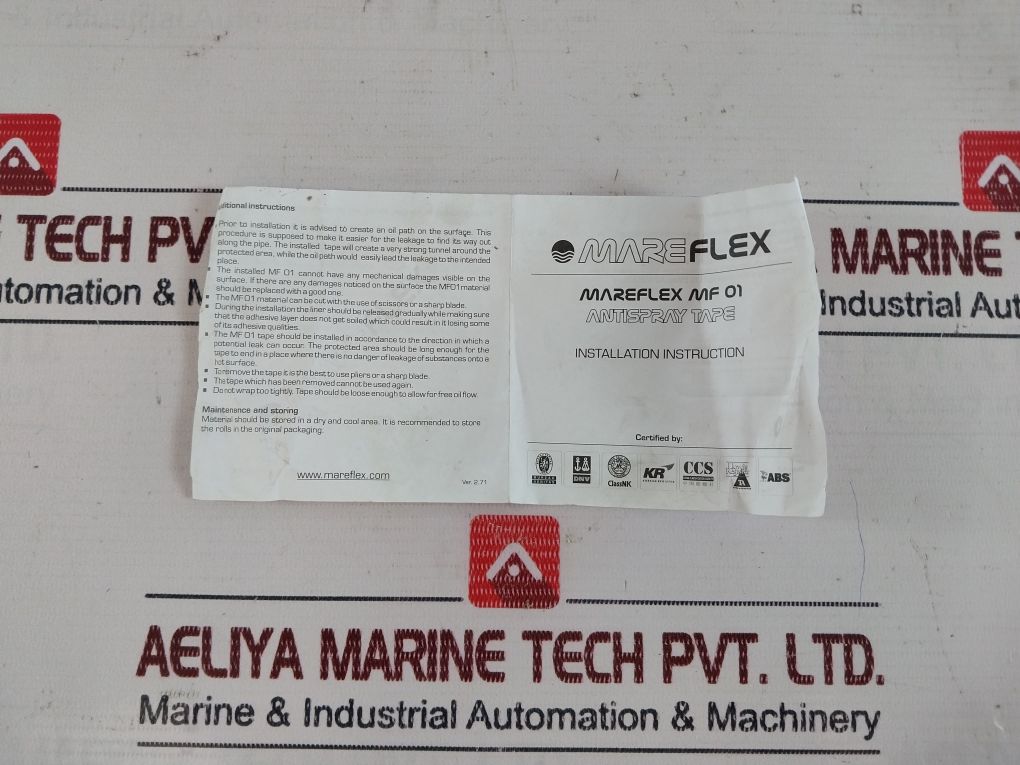 Mareflex Mf01 Anti-spray Tape 35Mm X 10M