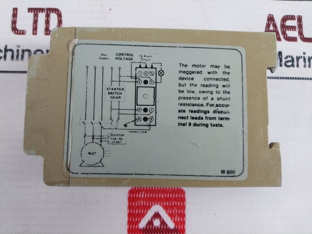 Marine Safe M-600 Insulation Fault Relay 110V Ac