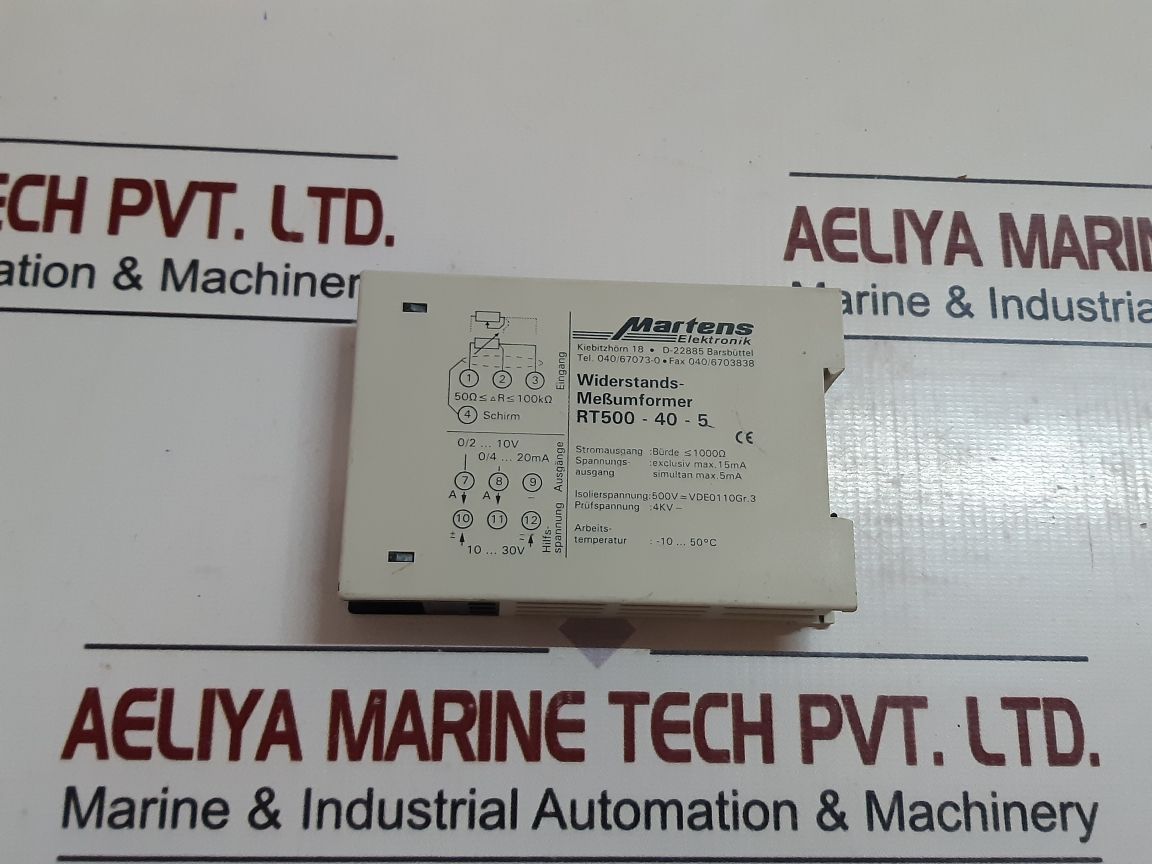Martens Elektronik Rt500-40-5 Resistance Transducer