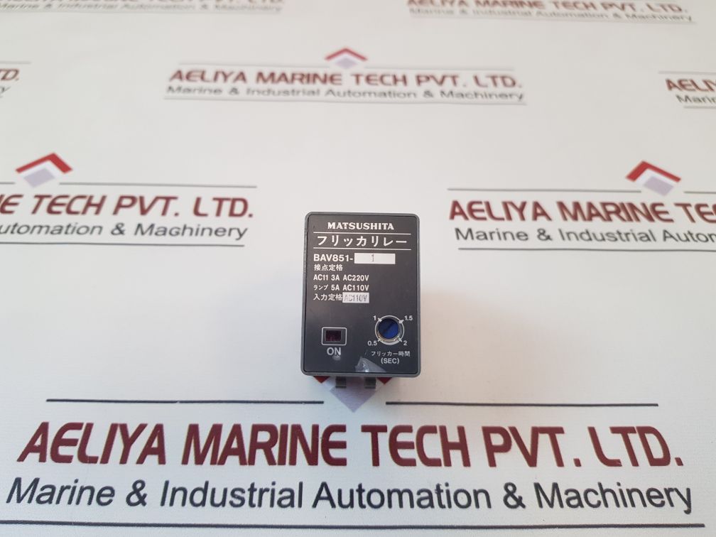 Matsushita Bav851-1 Anti Phase Detection Relay 0.5 To 2 Sec