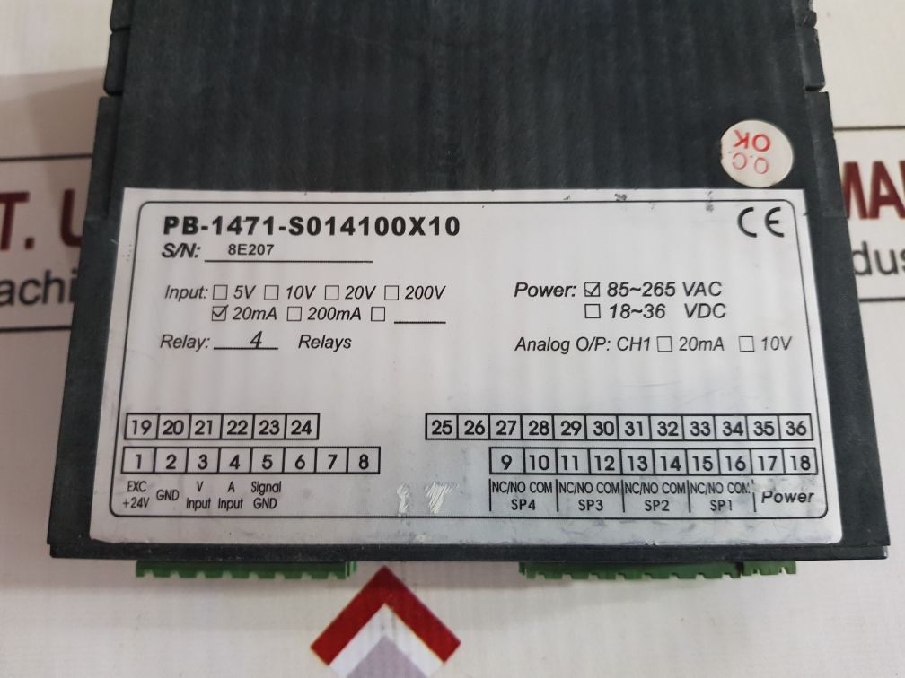 Max Si 1800 Relay Pb-1471-s014100X10 used