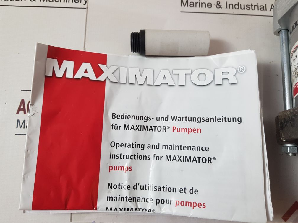 Maximator S 60-02 Air Driven Pressure Pump