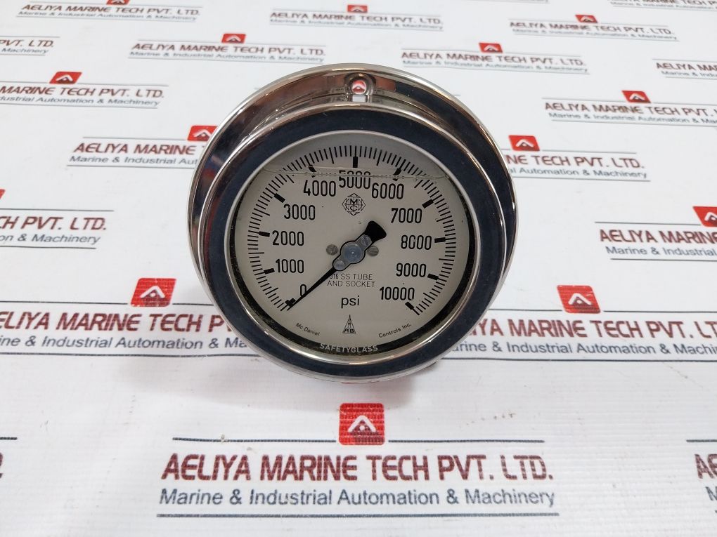 Mc Daniel 4082-1400 1/4" Npt 316 Ss Tube And Socket Hydraulic Pressure Gauge