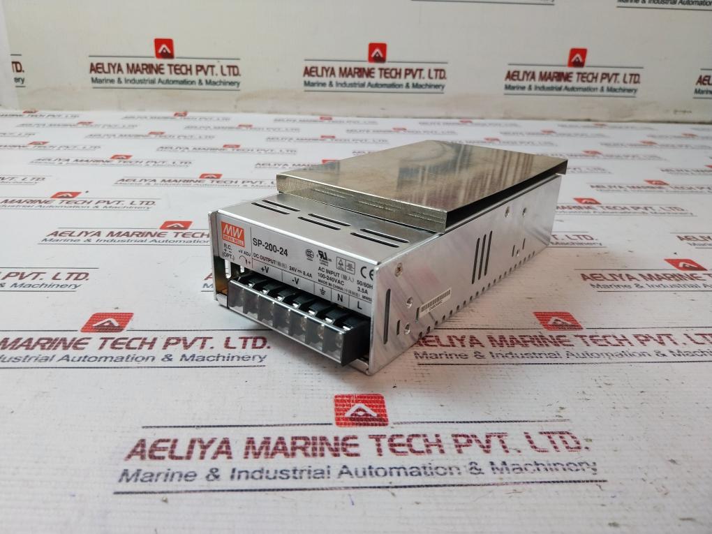 Mean Well Sp-200-24 Power Supply 100-240Vac 3.5A 50/60Hz