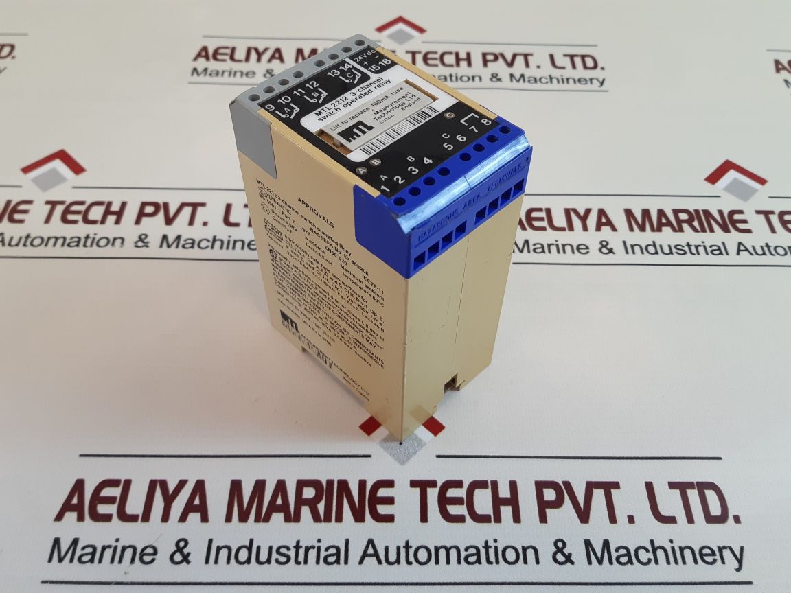 Measurement Technology Mtl2212 3-channel Switch Operated Relay 24V Dc Without Box