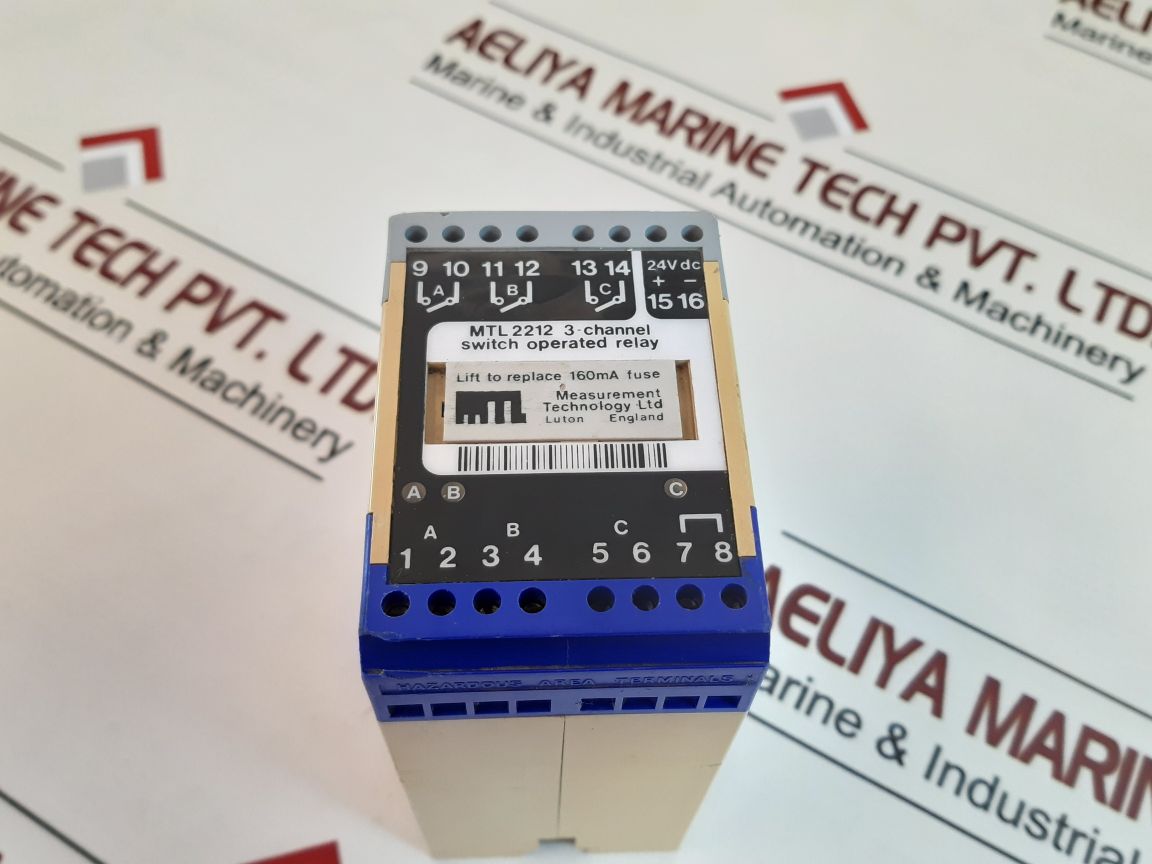 Measurement Technology Mtl2212 3-channel Switch Operated Relay 24V Dc Without Box