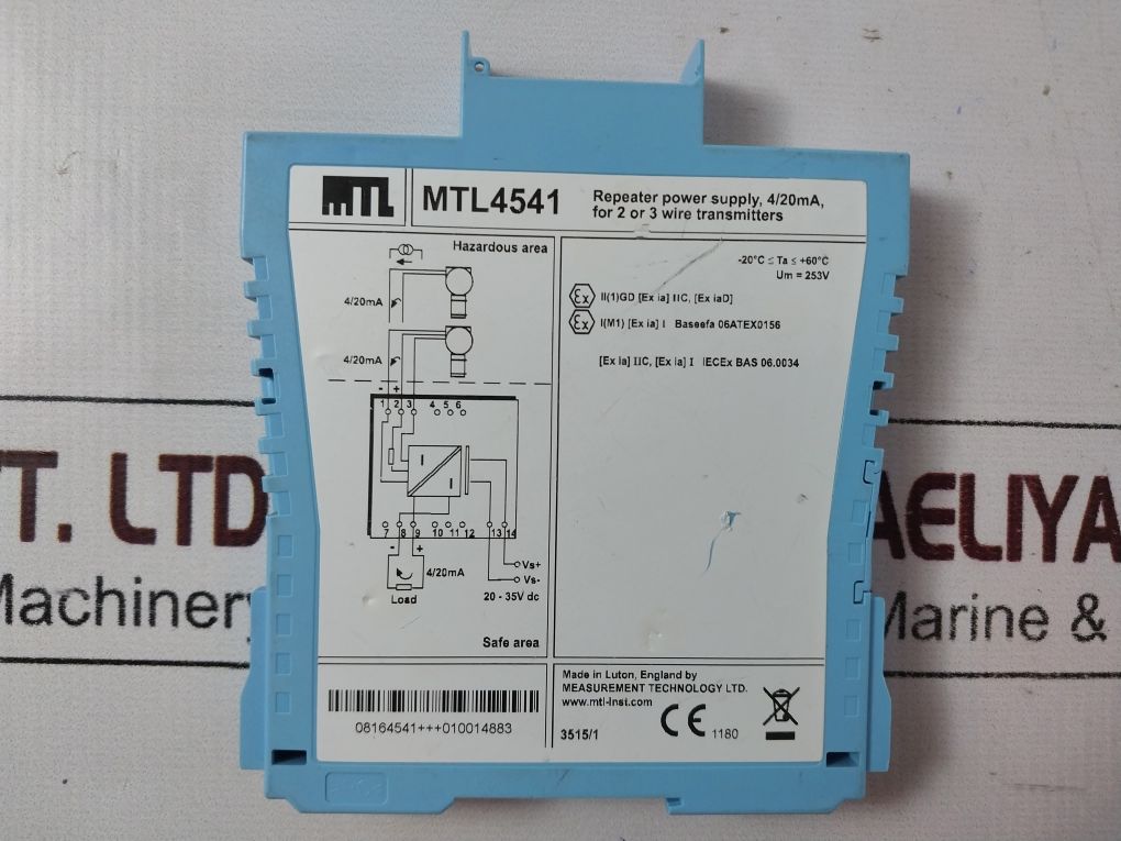Measurement Technology Mtl4541 Repeater Power Supply
