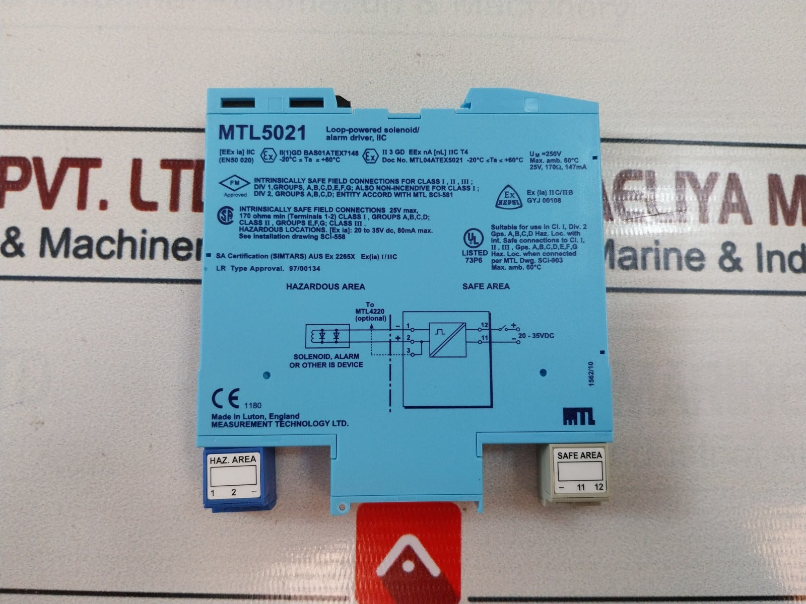 Measurement Technology Mtl5021 Loop Powered Solenoid/ Alarm Driver